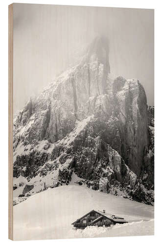 Stampa su legno Mountain peaks at Passo di Giau, South Tyrol