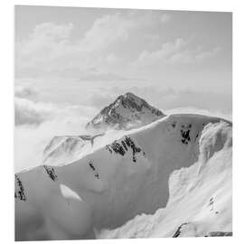 Hartschaumbild Gipfel des Moleson, Schweiz