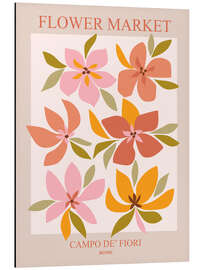 Magnettafel Flower market in rome