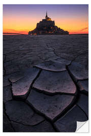 Wall sticker Summer evening at Le Mont St Michel