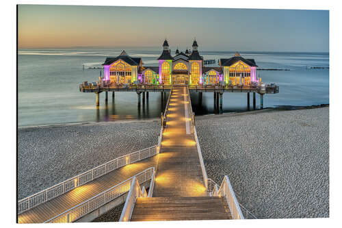 Aluminium print Pier in Sellin on Rügen