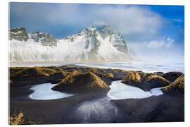 Acrylic print Winter at Vestrahorn in Iceland