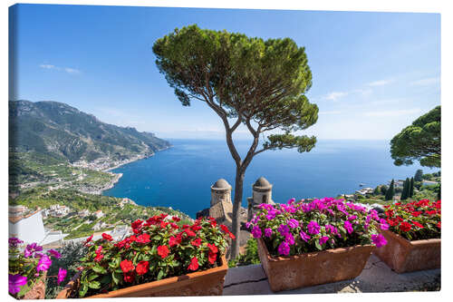 Canvas-taulu Villa Rufolo in Ravello, Amalfiküste, Italien