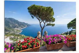 Quadro em plexi-alumínio Villa Rufolo in Ravello, Amalfiküste, Italien