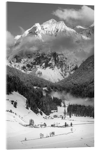 Akrylbilde Mountain peaks in Ahrntal, South Tyrol