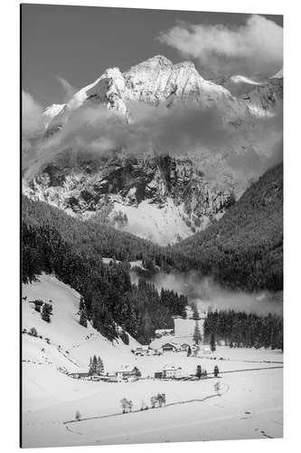 Print på aluminium Mountain peaks in Ahrntal, South Tyrol