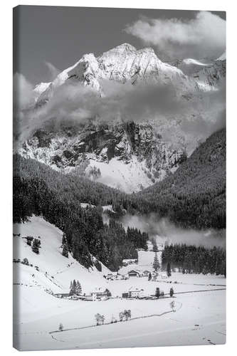 Leinwandbild Berggipfel im Ahrntal, Südtirol