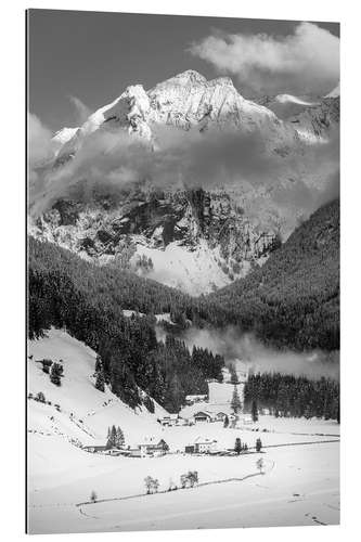 Tableau en plexi-alu Mountain peaks in Ahrntal, South Tyrol