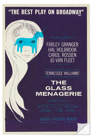 Sticker mural The Glass Menagerie, 1965 Vintage Theatre