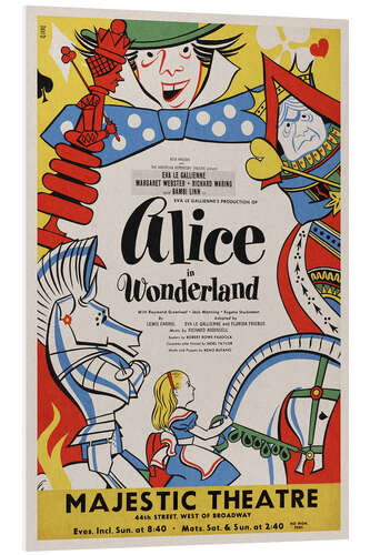 Bilde på skumplate Alice in Wonderland, 1947 Vintage Theatre