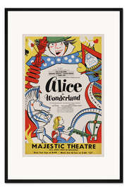Gerahmter Kunstdruck Alice in Wonderland, 1947 Vintage Theatre