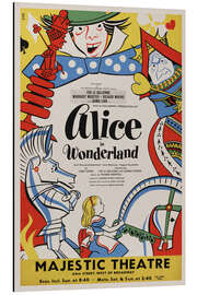 Magnettafel Alice in Wonderland, 1947 Vintage Theatre
