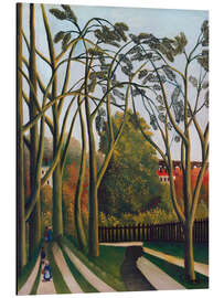 Alumiinitaulu The Banks of the Bievre - Henri Rousseau