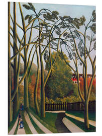 Hartschaumbild Frühlingslandschaft an den Ufern der Bièvre bei Bicêtre