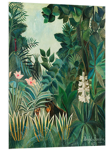 Foam board print The Equatorial Jungle (detail)