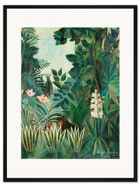 Gerahmter Kunstdruck Der äquatoriale Dschungel (Detail)