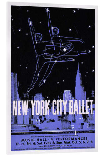 Acrylic print New York City Ballet, 1960 Vintage Theatre