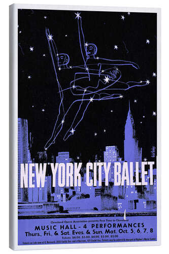 Lærredsbillede New York City Ballet, 1960 Vintage Theatre