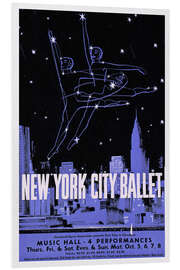 Foam board print New York City Ballet, 1960 Vintage Theatre