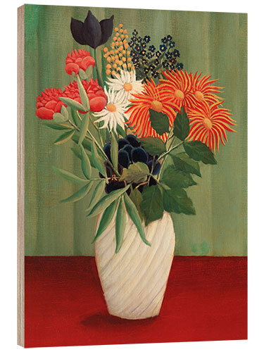 Wood print The Tropical Bouquet