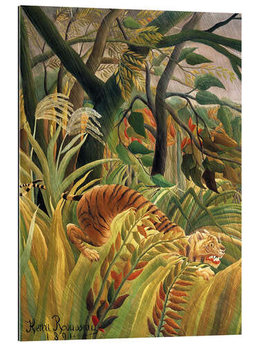 Galleriprint Tiger in a Tropical Storm - Detail