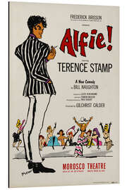 Tableau en aluminium Alfie, 1964 Vintage Theatre