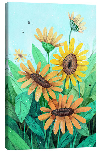 Canvas print Sunflower field