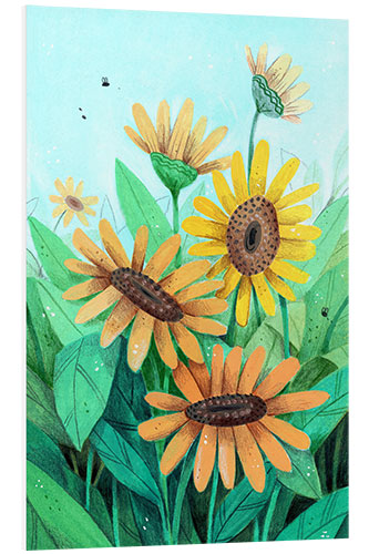 Quadro em PVC Sunflower field