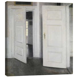 Canvas print White Doors