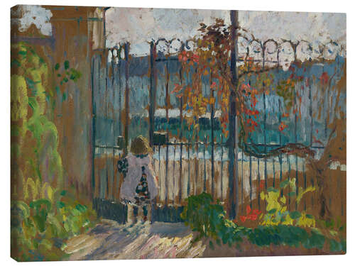 Canvas-taulu Lagny - Nono at the garden fence