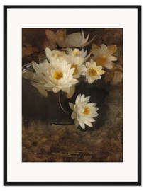 Gerahmter Kunstdruck Wasserlilien