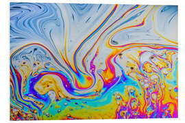 Foam board print Play of Colours of the Soap Bubble I