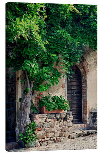 Canvas-taulu Green Backyard in Tuscany