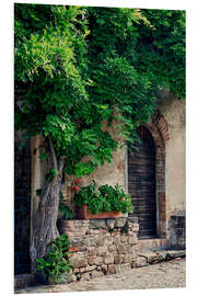 Tableau en PVC Green Backyard in Tuscany