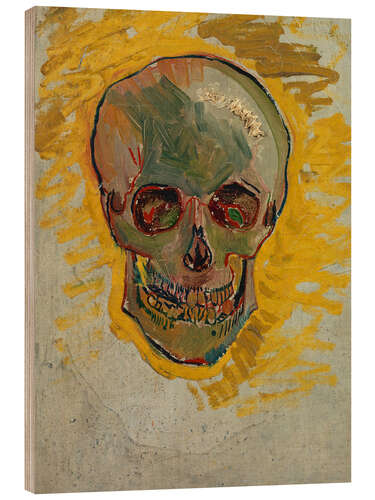 Quadro de madeira Skull (Front) 1887