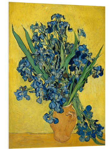 Foam board print Irises, 1890