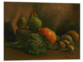 Tableau en PVC A Still Life of Fruit &amp; Vegetables, 1884