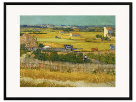 Impresión de arte enmarcada The Harvest, 1888
