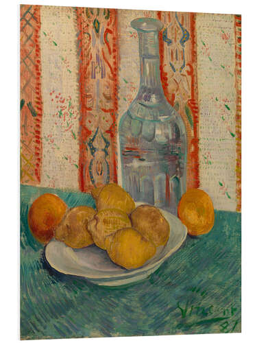 Foam board print Carafe and Dish with Citrus Fruit (Oranges & Lemons) 1887