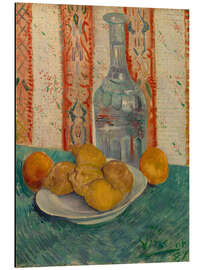 Magnettafel Stillleben mit Flasche und Zitronen, 1887