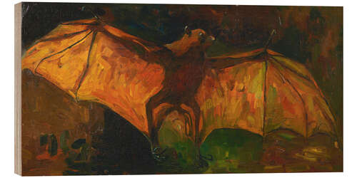 Holzbild Fliegender Hund, 1886