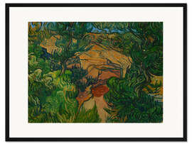 Gerahmter Kunstdruck Eingang zu einem Steinbruch, 1889