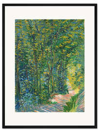 Gerahmter Kunstdruck Pfad in den Wäldern, 1887