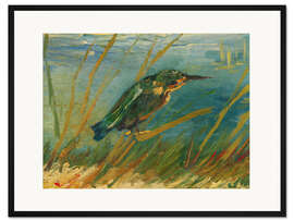 Gerahmter Kunstdruck Eisvogel am Ufer - Vincent van Gogh