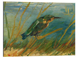 Magnettafel Eisvogel am Ufer