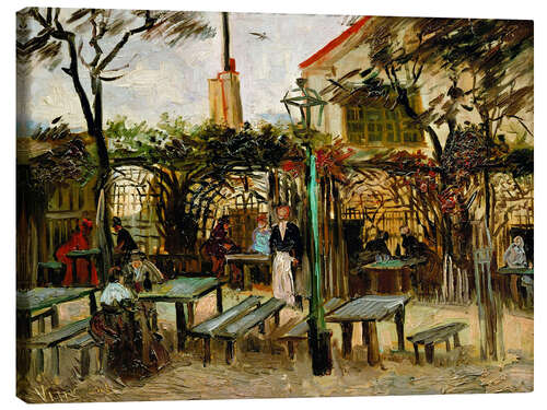 Canvas print Café Terrace on Montmartre (La Guinguette) 1886