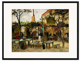 Framed art print Café Terrace on Montmartre (La Guinguette) 1886