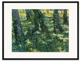 Gerahmter Kunstdruck Unterholz mit Efeu, 1887