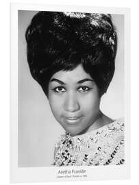 Foam board print Portrait of singer Aretha Franklin, circa 1965