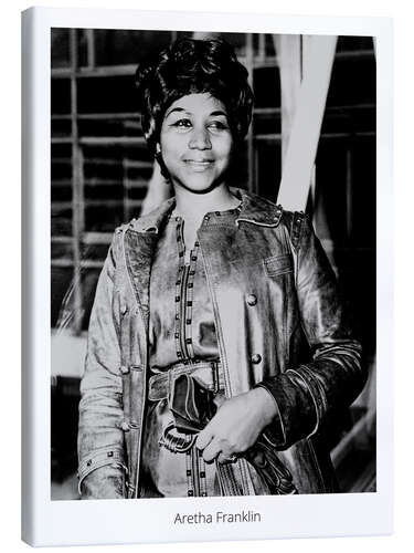 Canvas print Aretha Franklin, American soul singer